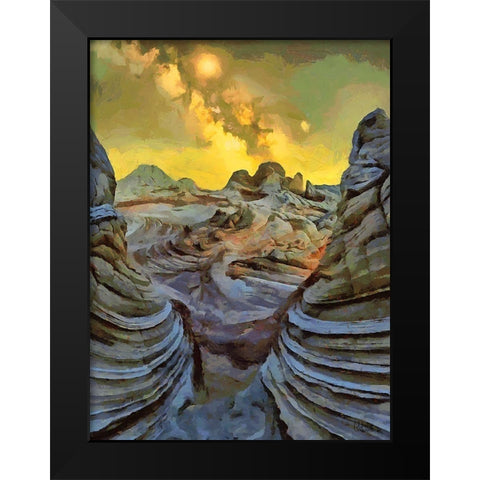 Milky Way XIV Black Modern Wood Framed Art Print by Medeiros, Celito