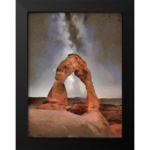 Milky Way XV Black Modern Wood Framed Art Print by Medeiros, Celito