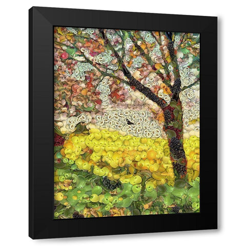 After Ayuhasca I Black Modern Wood Framed Art Print by Medeiros, Celito