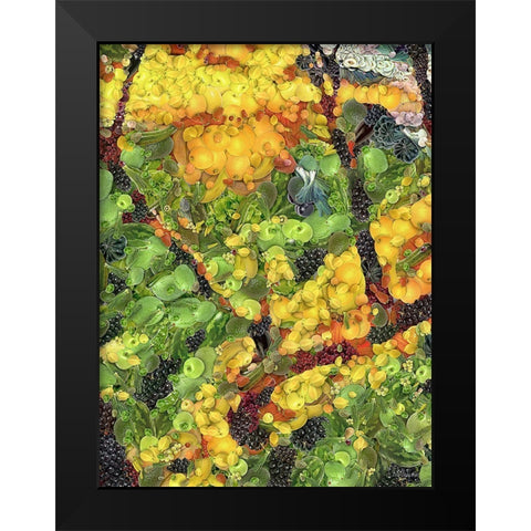 After Ayuhasca II Black Modern Wood Framed Art Print by Medeiros, Celito