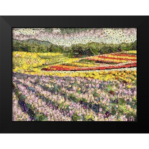 After Ayuhasca III Black Modern Wood Framed Art Print by Medeiros, Celito