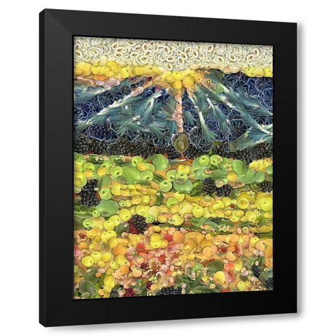 After Ayuhasca V Black Modern Wood Framed Art Print with Double Matting by Medeiros, Celito