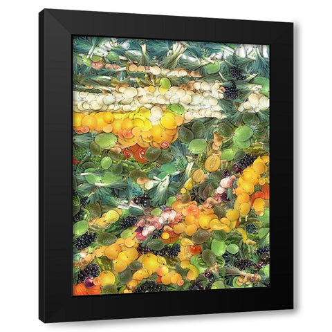 After Ayuhasca VI Black Modern Wood Framed Art Print by Medeiros, Celito