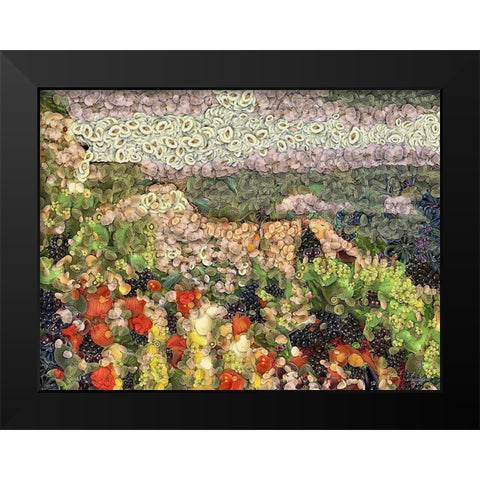 After Ayuhasca VII Black Modern Wood Framed Art Print by Medeiros, Celito