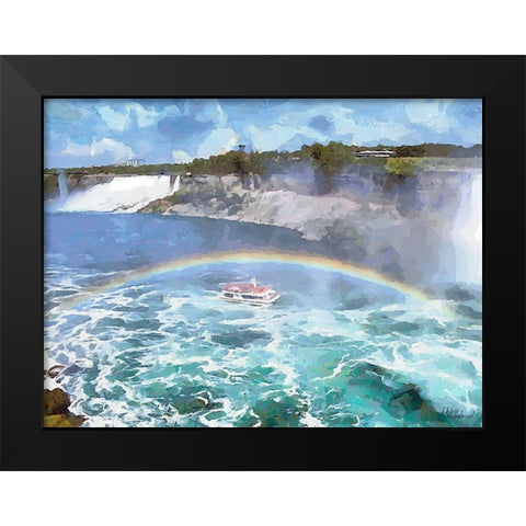 Niagara Falls II Black Modern Wood Framed Art Print by Medeiros, Celito