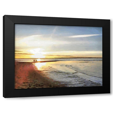 Big Lakes III Black Modern Wood Framed Art Print with Double Matting by Medeiros, Celito