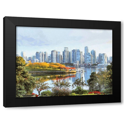 Memories of Vancouver III Black Modern Wood Framed Art Print with Double Matting by Medeiros, Celito