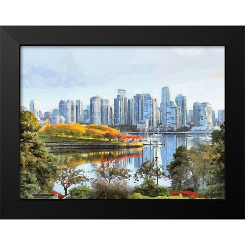 Memories of Vancouver III Black Modern Wood Framed Art Print by Medeiros, Celito