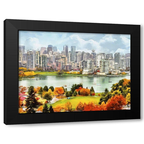 Memories of Vancouver IV Black Modern Wood Framed Art Print by Medeiros, Celito