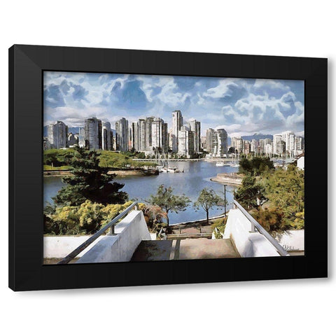 Memories of Vancouver VII Black Modern Wood Framed Art Print by Medeiros, Celito