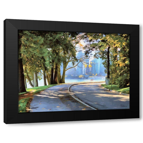 Memories of Vancouver VIII Black Modern Wood Framed Art Print by Medeiros, Celito