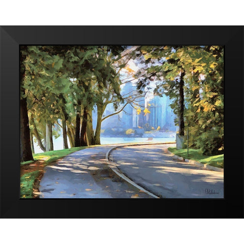 Memories of Vancouver VIII Black Modern Wood Framed Art Print by Medeiros, Celito