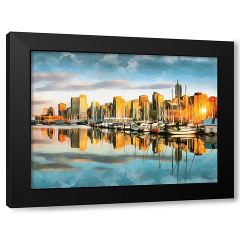 Memories of Vancouver XI Black Modern Wood Framed Art Print with Double Matting by Medeiros, Celito