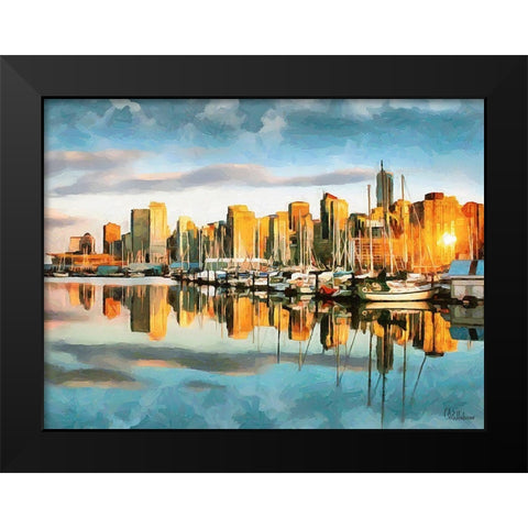 Memories of Vancouver XI Black Modern Wood Framed Art Print by Medeiros, Celito