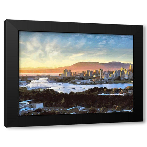 Memories of Vancouver XIII Black Modern Wood Framed Art Print by Medeiros, Celito