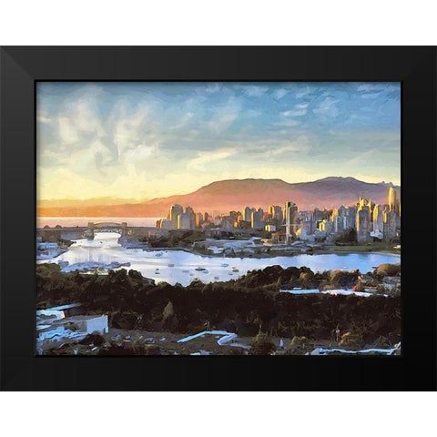 Memories of Vancouver XIII Black Modern Wood Framed Art Print by Medeiros, Celito