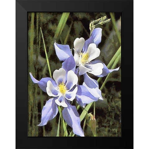 Orchids XVIII Black Modern Wood Framed Art Print by Medeiros, Celito