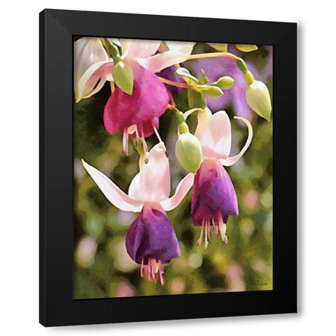 Orchids XXIII Black Modern Wood Framed Art Print with Double Matting by Medeiros, Celito