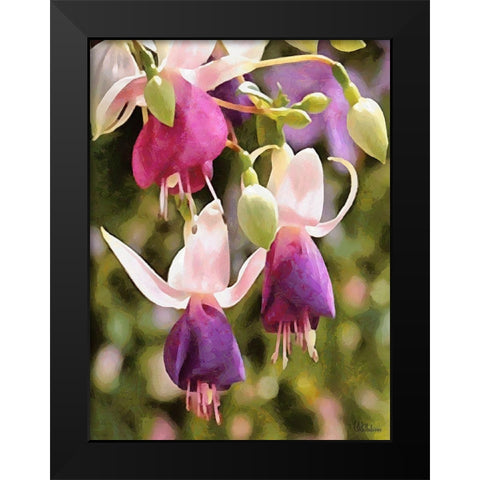 Orchids XXIII Black Modern Wood Framed Art Print by Medeiros, Celito