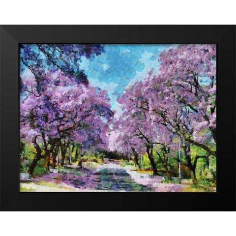 Paradise Road I Black Modern Wood Framed Art Print by Medeiros, Celito
