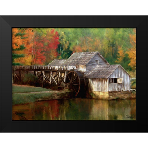 Old Wooden Mill Black Modern Wood Framed Art Print by Medeiros, Celito