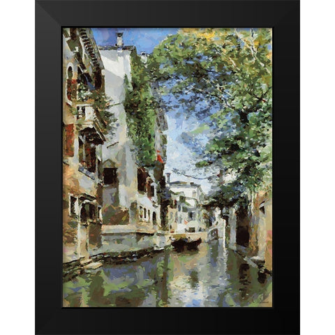 Venice Memmories IV Black Modern Wood Framed Art Print by Medeiros, Celito