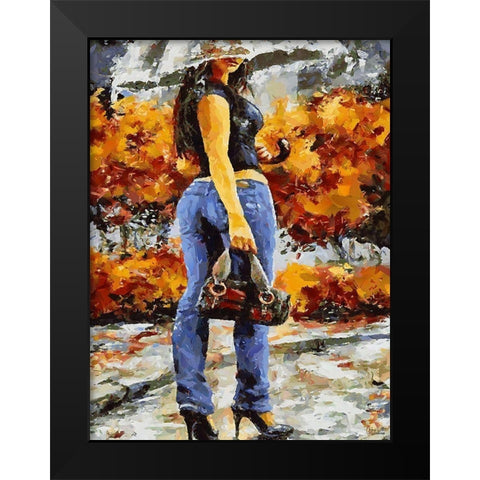 Young Fasshion IV Black Modern Wood Framed Art Print by Medeiros, Celito