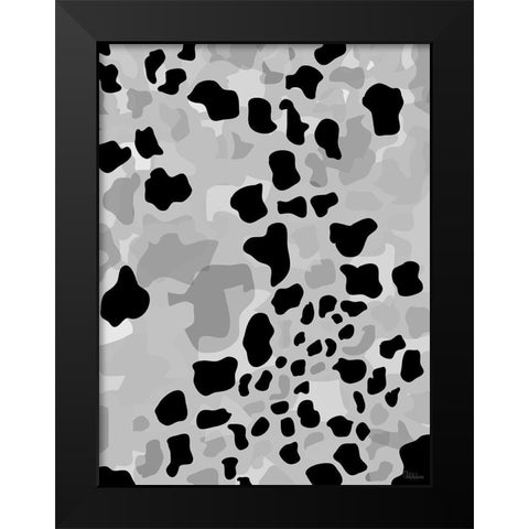 Abstract BW53 Black Modern Wood Framed Art Print by Medeiros, Celito