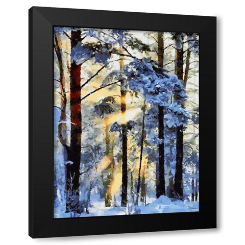 Sunshine in the Winter Wood Black Modern Wood Framed Art Print by Medeiros, Celito