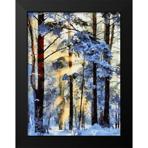 Sunshine in the Winter Wood Black Modern Wood Framed Art Print by Medeiros, Celito