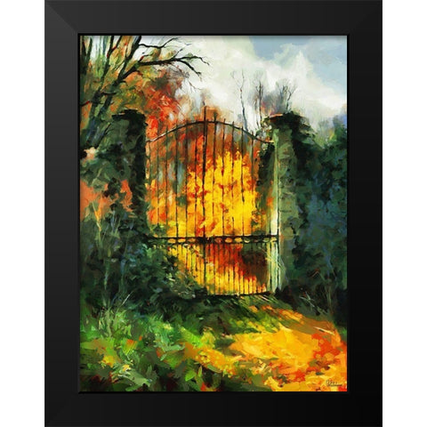 Iron Gate Black Modern Wood Framed Art Print by Medeiros, Celito
