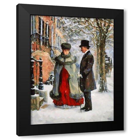 Old Times I Black Modern Wood Framed Art Print by Medeiros, Celito