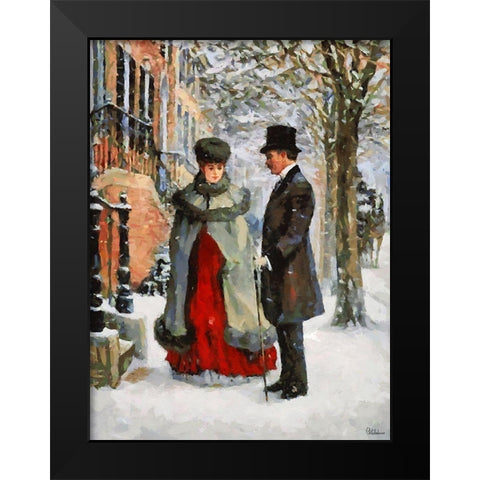 Old Times I Black Modern Wood Framed Art Print by Medeiros, Celito