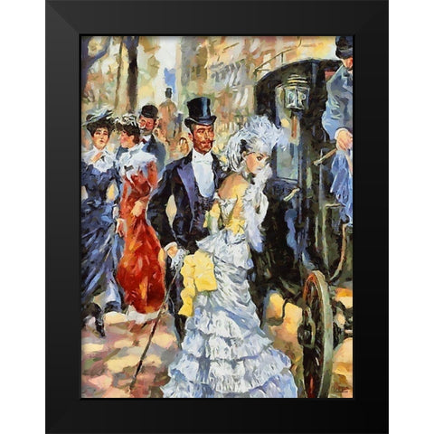 Old Times III Black Modern Wood Framed Art Print by Medeiros, Celito