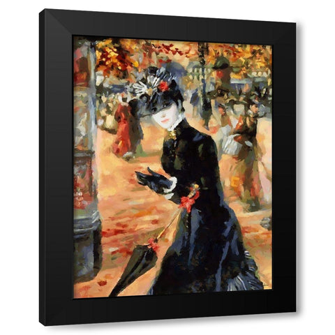 Old Times IV Black Modern Wood Framed Art Print with Double Matting by Medeiros, Celito