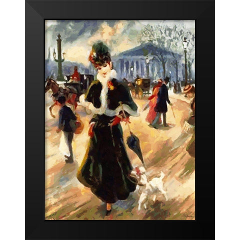 Old Times V Black Modern Wood Framed Art Print by Medeiros, Celito