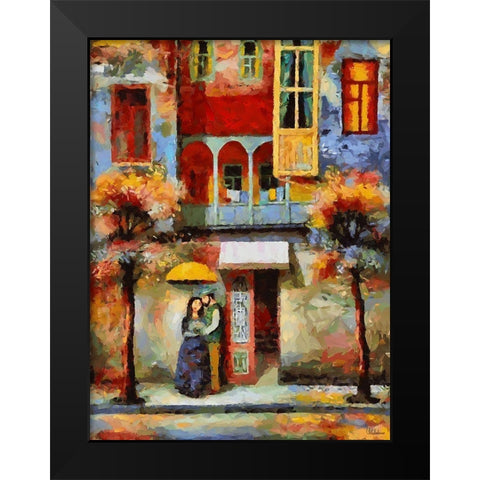 A Date Black Modern Wood Framed Art Print by Medeiros, Celito