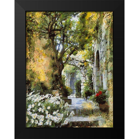 A House in the South II Black Modern Wood Framed Art Print by Medeiros, Celito