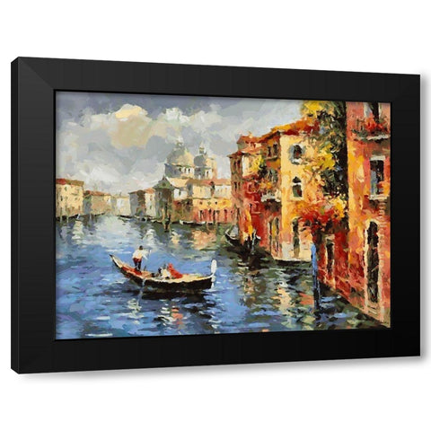 Memories of Venice III Black Modern Wood Framed Art Print with Double Matting by Medeiros, Celito