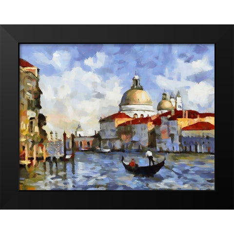 Memories of Venice V Black Modern Wood Framed Art Print by Medeiros, Celito