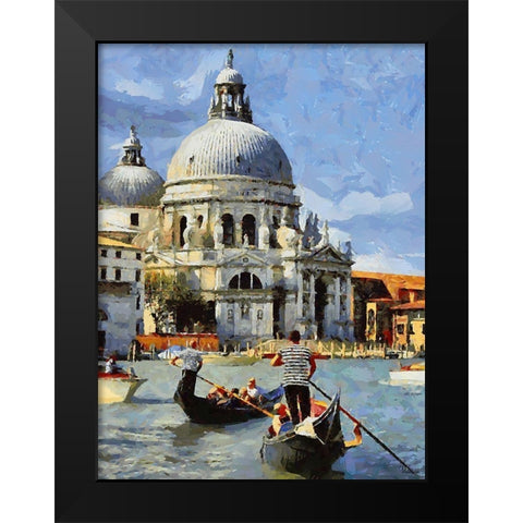 Memories of Venice VI Black Modern Wood Framed Art Print by Medeiros, Celito
