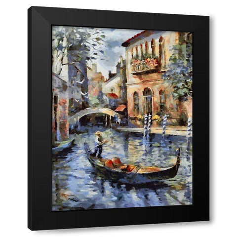 Memories of Venice VIII Black Modern Wood Framed Art Print with Double Matting by Medeiros, Celito