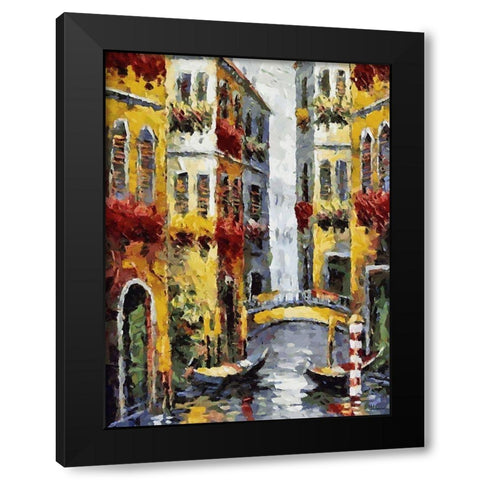Memories of Venice IX Black Modern Wood Framed Art Print with Double Matting by Medeiros, Celito