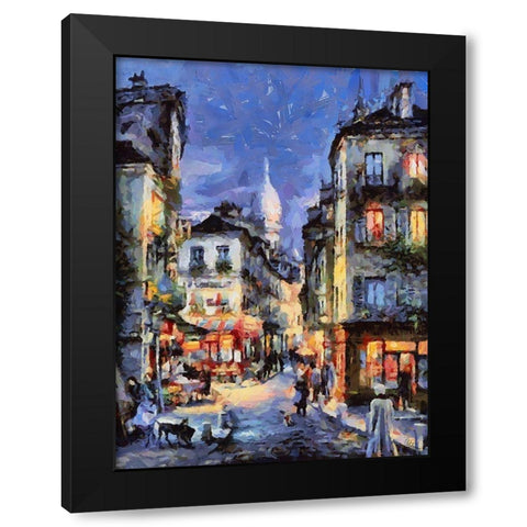 Memories of Venice XII Black Modern Wood Framed Art Print by Medeiros, Celito