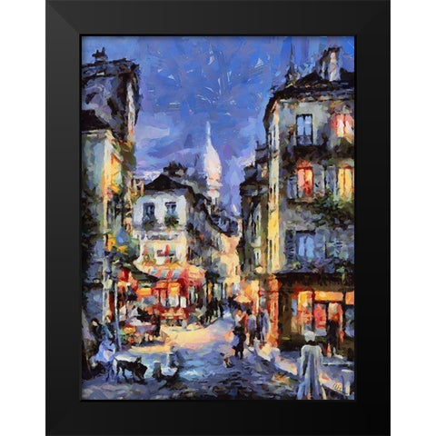 Memories of Venice XII Black Modern Wood Framed Art Print by Medeiros, Celito