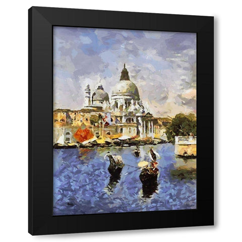 Memories of Venice XIII Black Modern Wood Framed Art Print by Medeiros, Celito