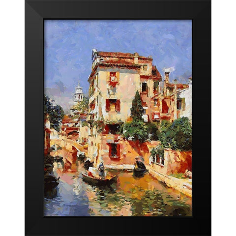 Memories of Venice XIV Black Modern Wood Framed Art Print by Medeiros, Celito