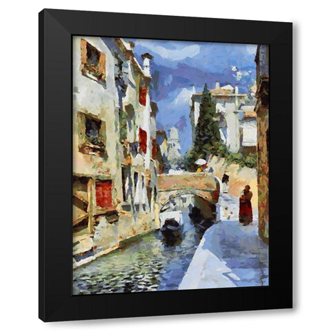 Memories of Venice XV Black Modern Wood Framed Art Print by Medeiros, Celito