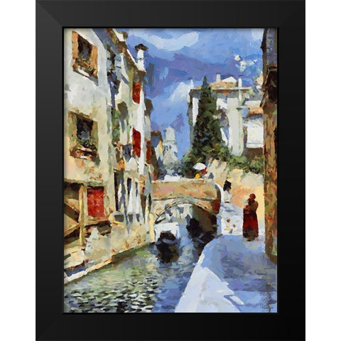 Memories of Venice XV Black Modern Wood Framed Art Print by Medeiros, Celito