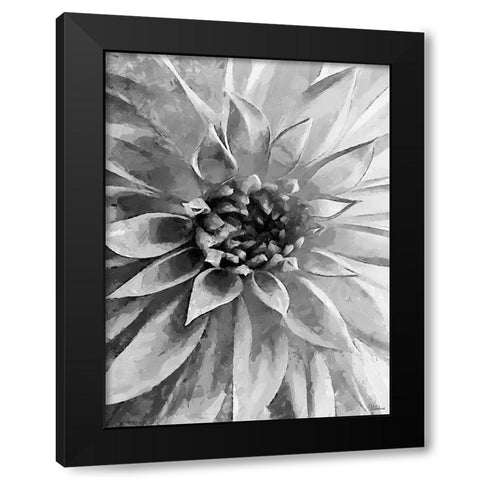 Leaves BW12 Black Modern Wood Framed Art Print by Medeiros, Celito